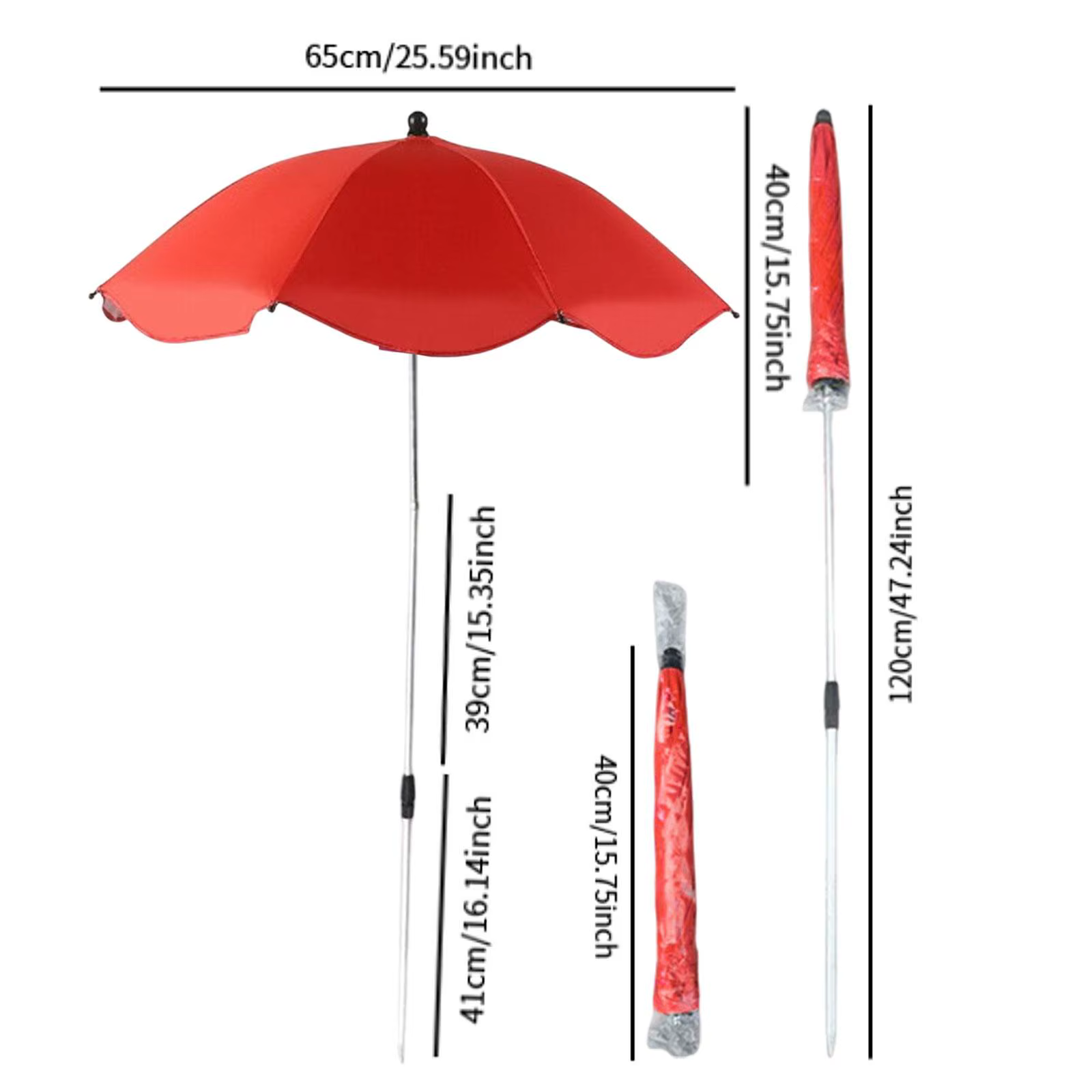 Couverture d'ombrage de parapluie de plante extérieure, auvent télescopique à hauteur réglable pour 