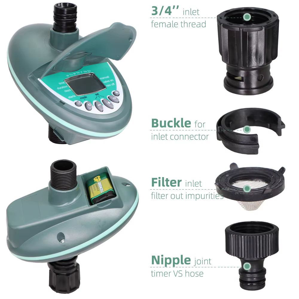 MUCIAKIE – minuterie d'arrosage Programmable pour jardin, balcon, cour, système d'irrigation goutte