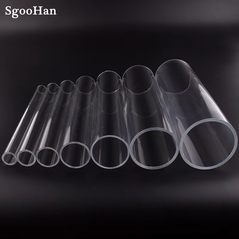 1pc O.D 16 ~ 110mm Transparent acrylique Aquarium Aquarium tuyau plexiglas alimentation en eau Tube