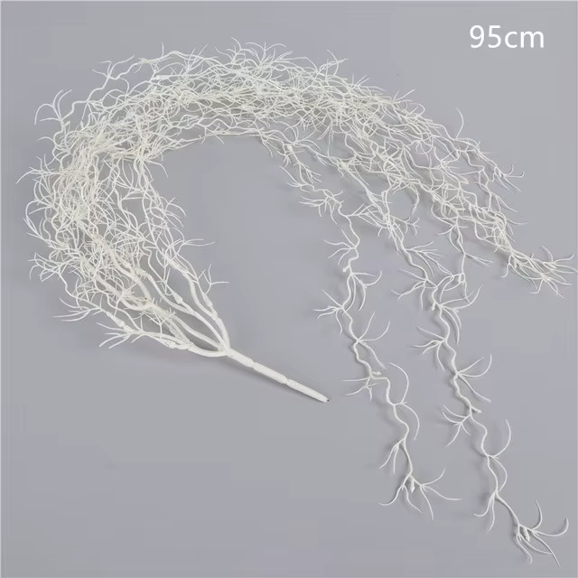 107cm Air herbe plantes vertes longue vigne suspendue rotin fleur artificielle en plastique herbe pl