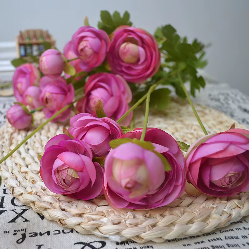 InjTea Rose Artificielle, Fausse Plante, Fausse Plante, Décoration de ixde Jardin, Accessoires Bouqu