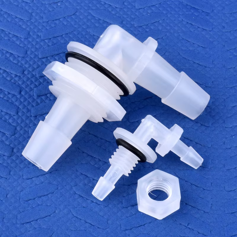 Connecteur coudé pagode PP M6 ~ G1/2 à 2.4-11.1mm + écrou joint torique adaptateur de réservoir d'aq