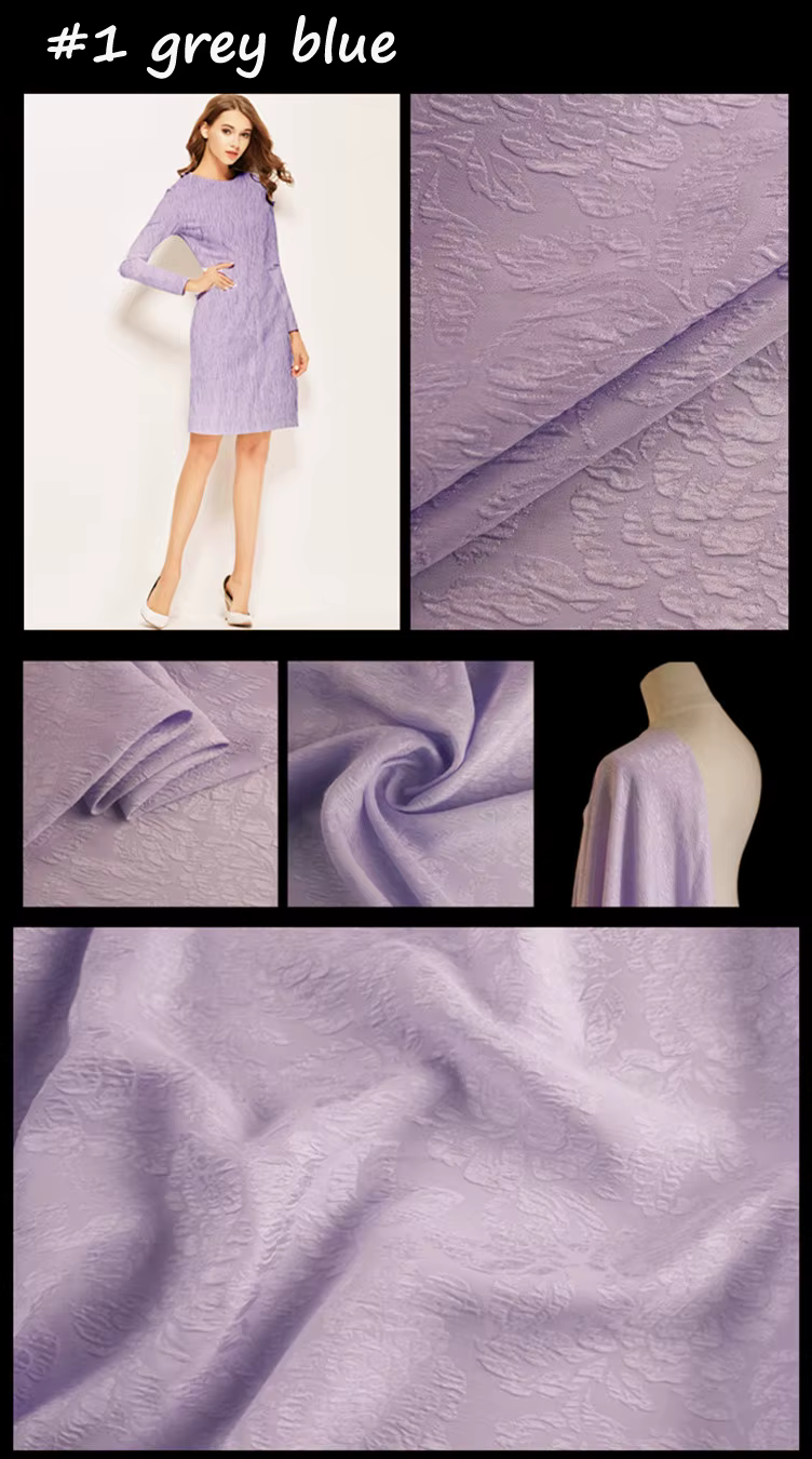 InjFabric-Crêpe florale pure 3D, InjMaterial fraîchement, 100cm x 114cm