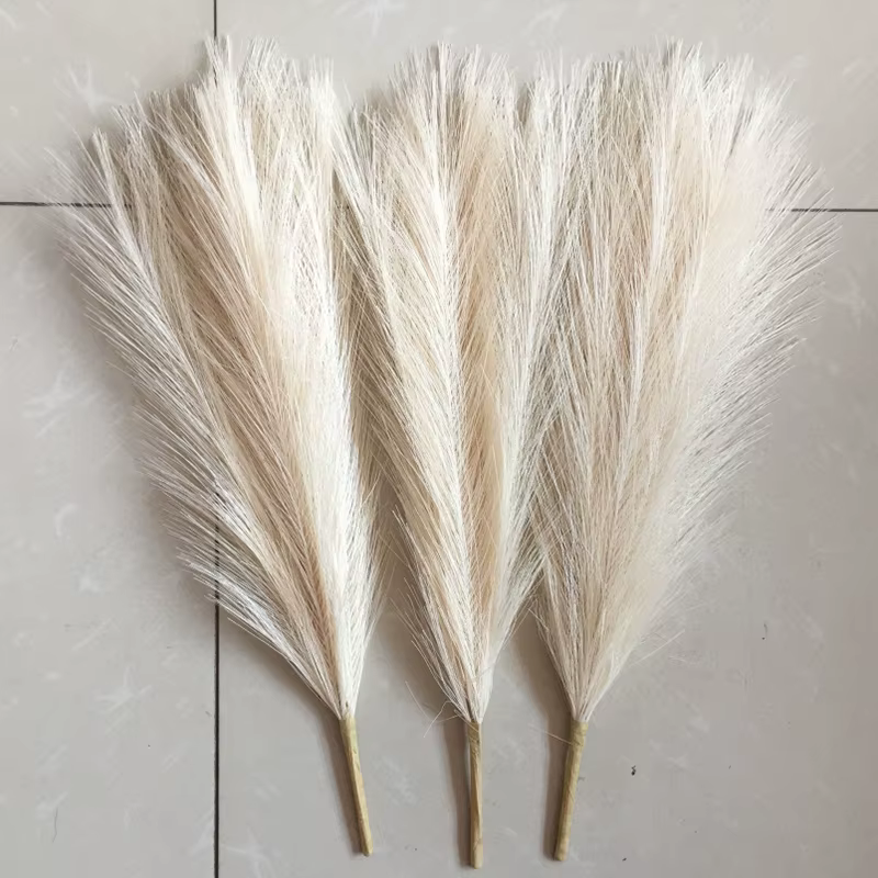 Simulation d'herbe de Pampa 45cm, décoration de mariage, accessoires de chambre à coucher, Guide de 