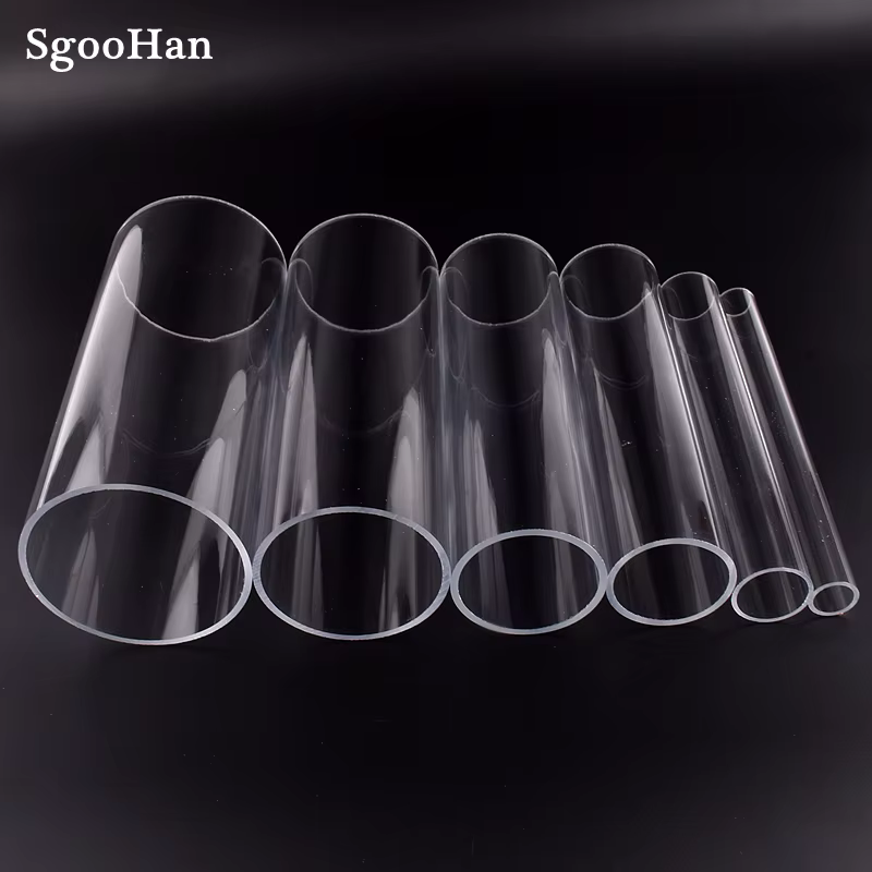 1pc O.D 16 ~ 110mm Transparent acrylique Aquarium Aquarium tuyau plexiglas alimentation en eau Tube 