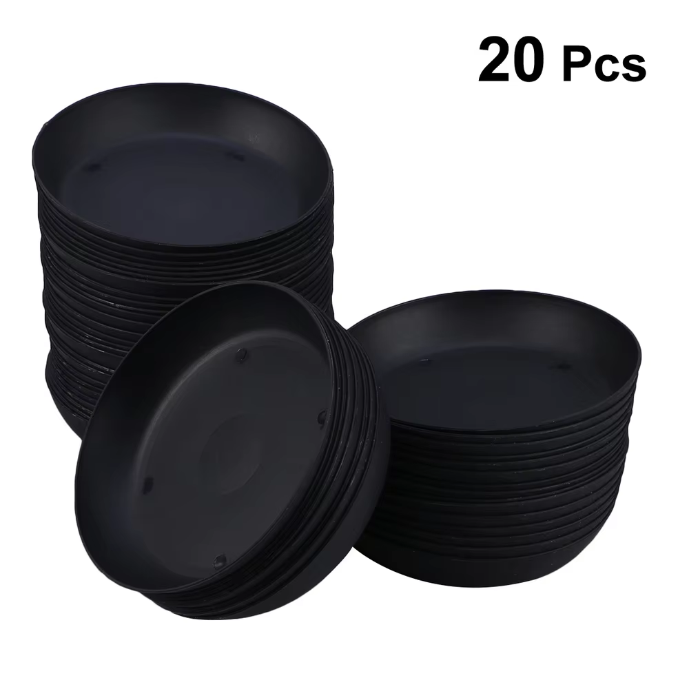 Plateau d'égouttement de Pot de fleurs en plastique, 20 pièces, soucoupe de Pot de plantes, plateau 