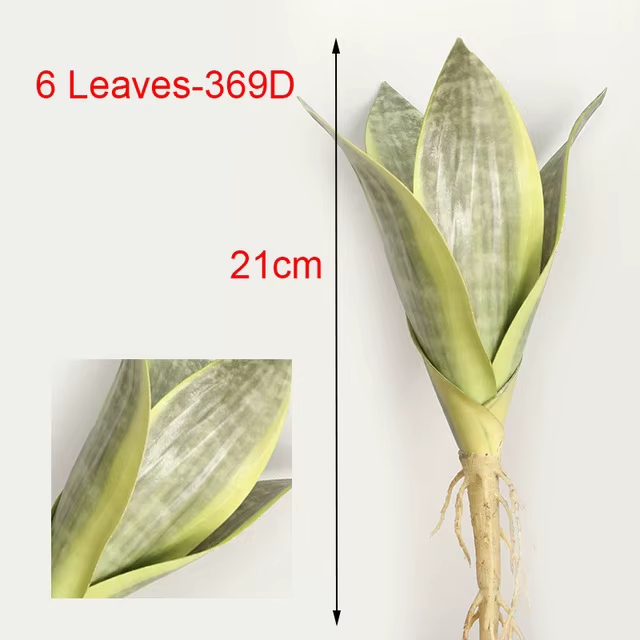 Plantes de tigre Piran artificielles en plastique Tropical, longues feuilles, matériel d'arrangement