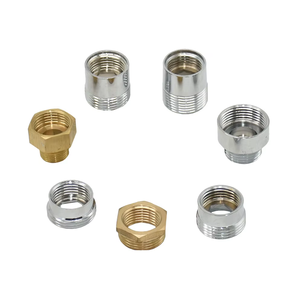 Connecteur de filetage en laiton 1/2 "à 3/4 3/8, mâle 1/2 3/4 3/8 femelle, réparation de tuyau, racc