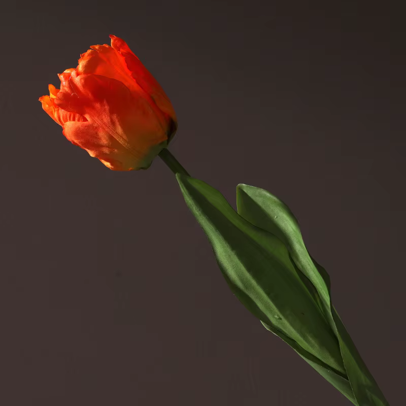 Injfraîchement-Bouquet de fleurs artificielles pour décoration de mariage, perroquet et tulipe, vrai