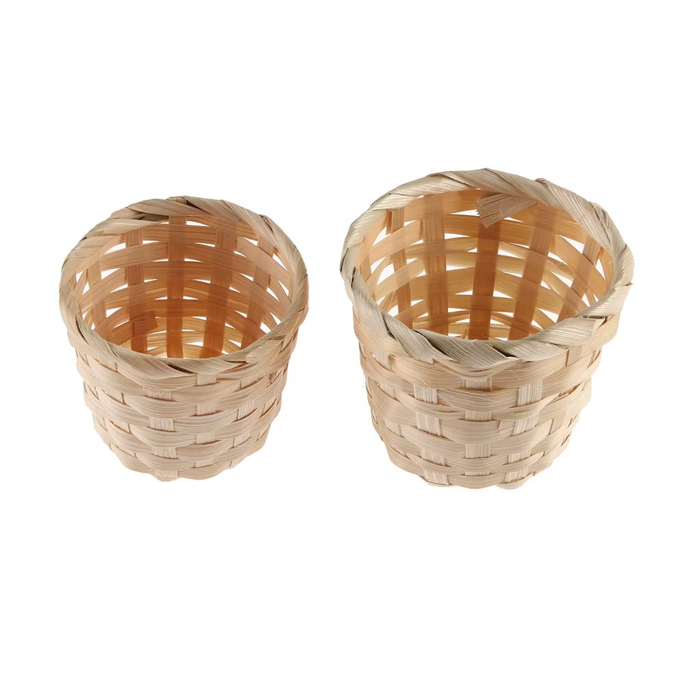 Mir en rotin pour produits de tissage en bambou, finition de bureau, rangement à domicile, boîte à p