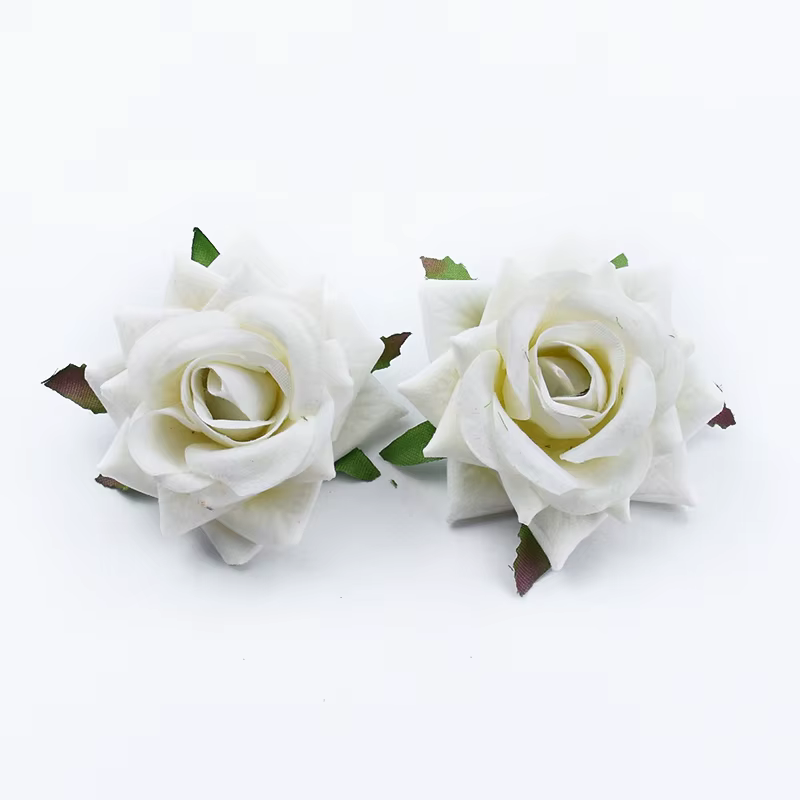 Fleurs artificielles en velours, 80 pièces, roses, pour Noël, maison, mariage, bouquet de patients, 