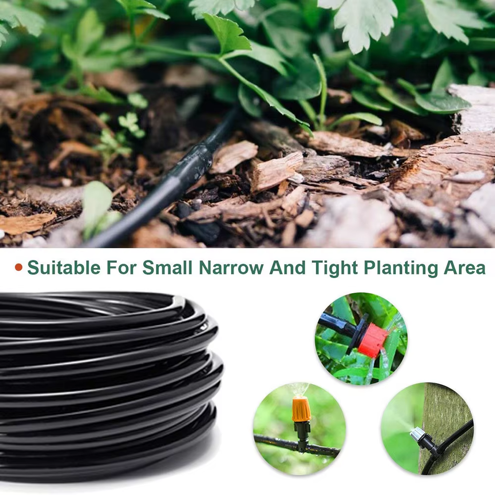 Arrosage de jardin 4/7mm tuyau PVC Micro tuyau d'irrigation 1/4 ''tube système d'irrigation goutte à