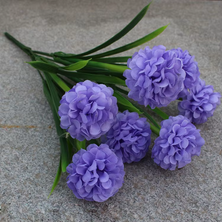 Fleurs d'hortensia artificielles en soie, boules d'oignon, Bouquet de demoiselle d'honneur, décor de