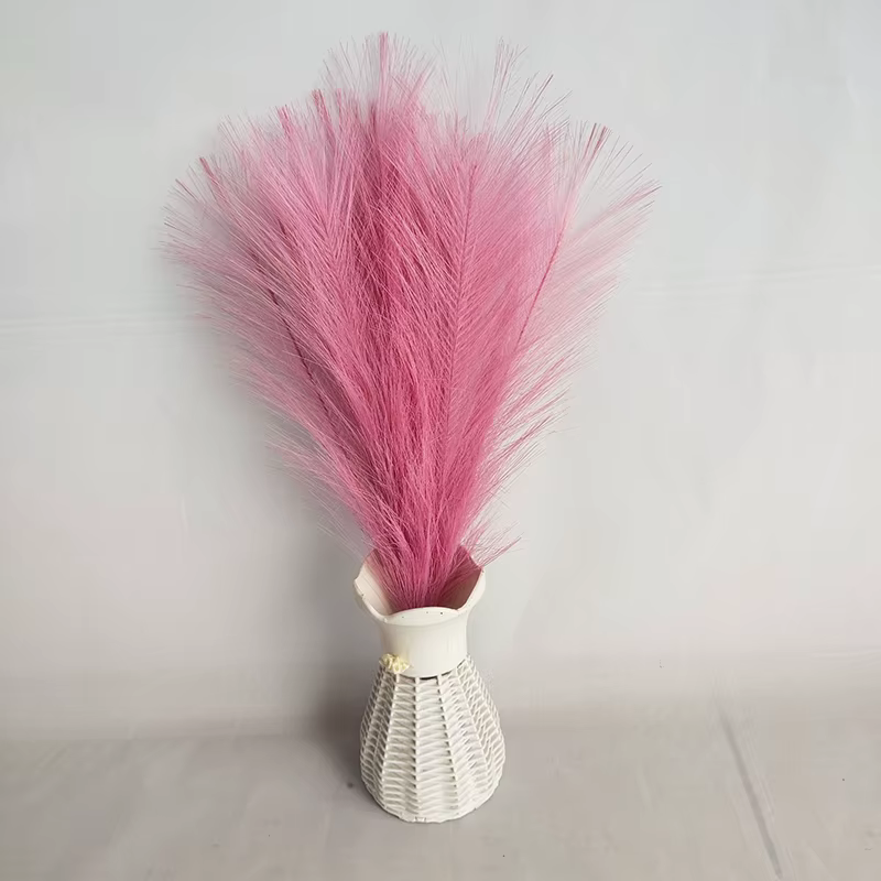 Simulation d'herbe de Pampa 45cm, décoration de mariage, accessoires de chambre à coucher, Guide de 
