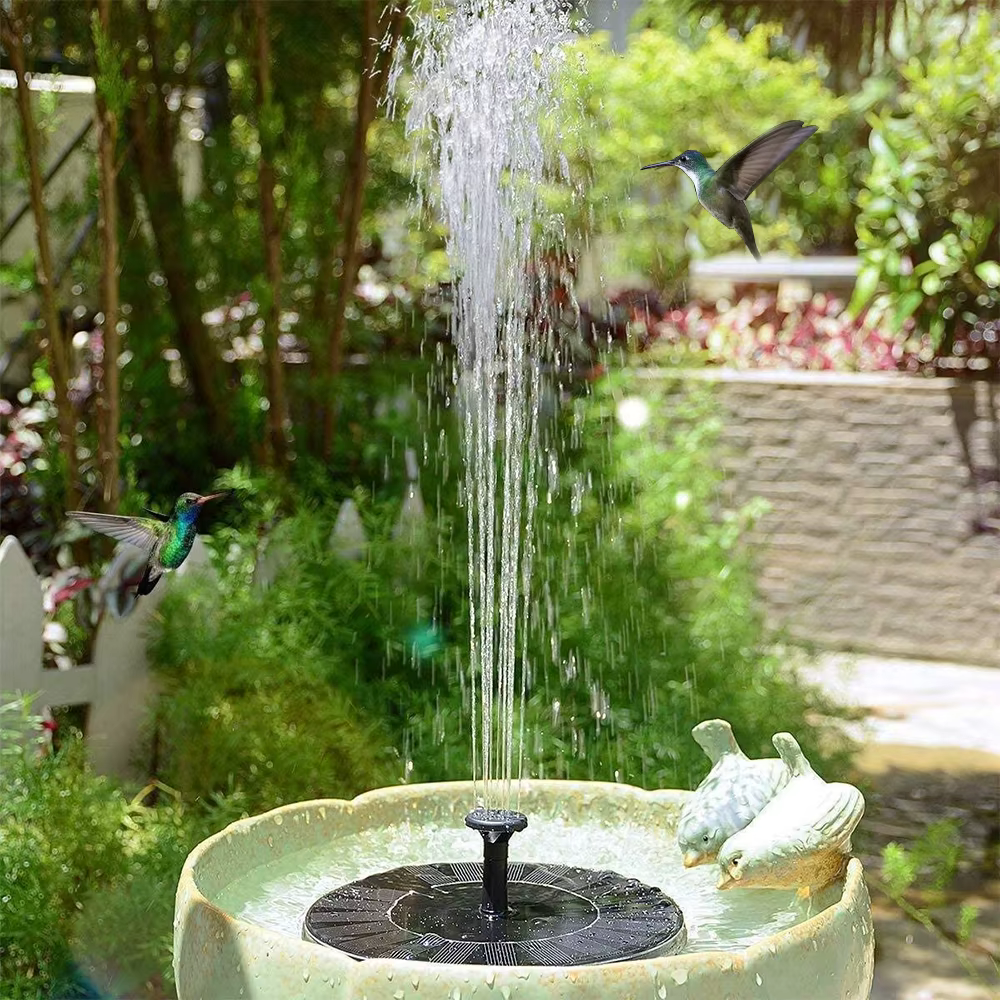 Fontaine cascade Mini fontaine d'eau solaire piscine étang décoration de jardin bain d'oiseaux extér