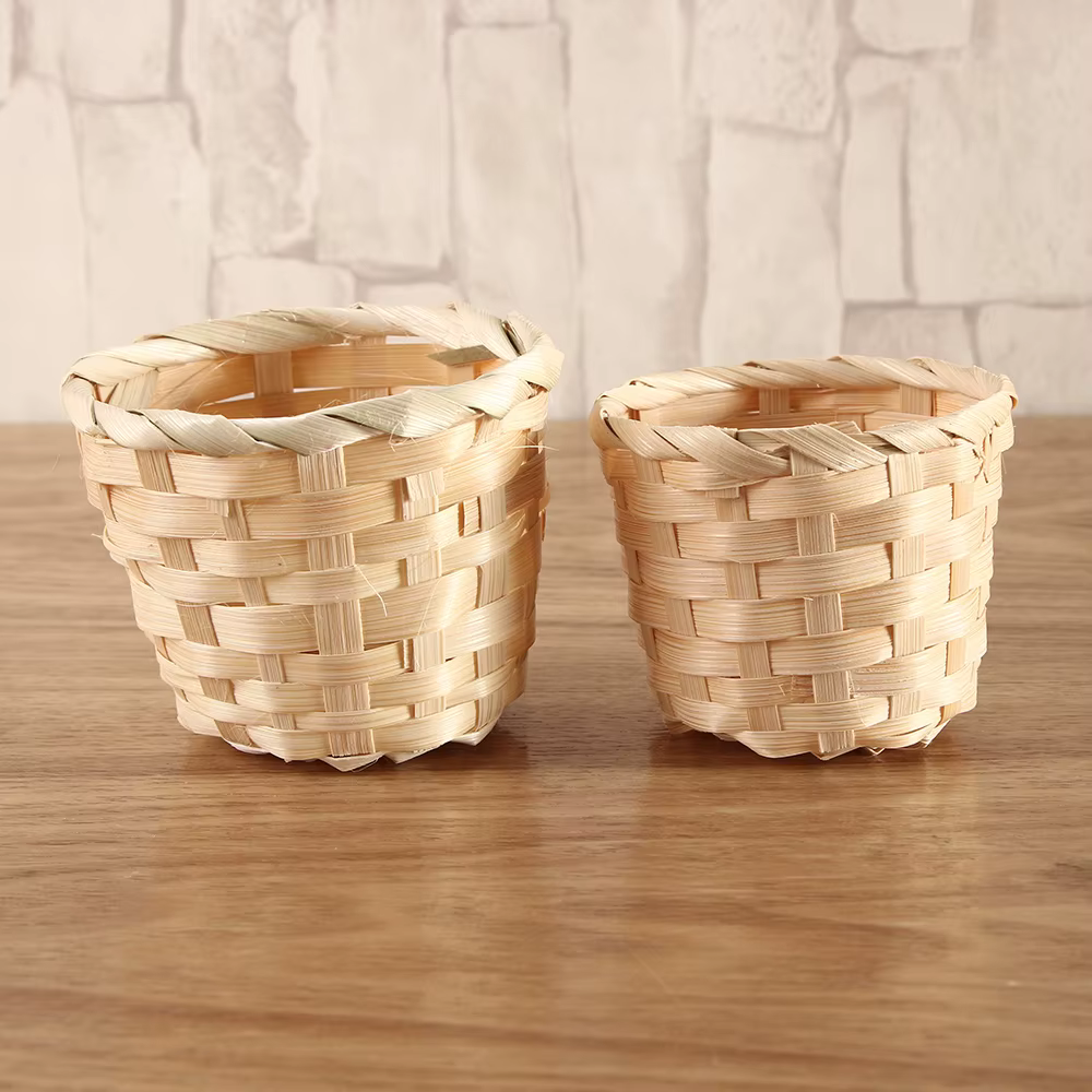 Mir en rotin pour produits de tissage en bambou, finition de bureau, rangement à domicile, boîte à p