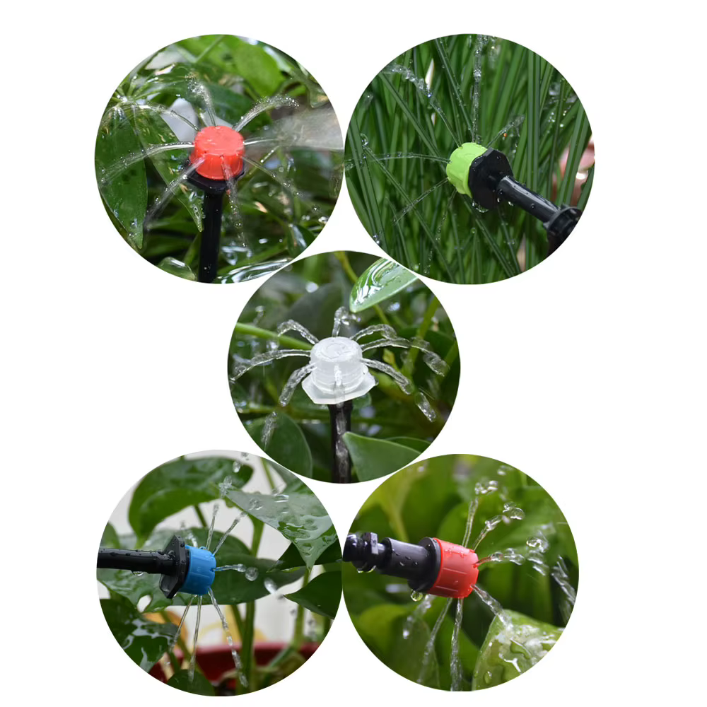 30-1000 pièces 4/7mm buse d'irrigation de jardin goutteur réglable arrosage système d'irrigation gou