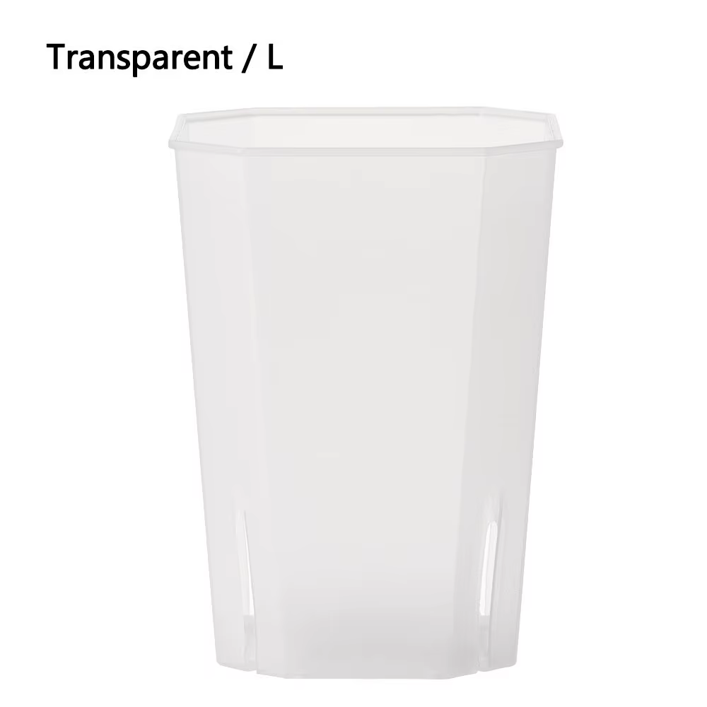 Pot de fleur en plastique à trou latéral, pots carrés octogonaux, pots de fleurs succulentes en rési
