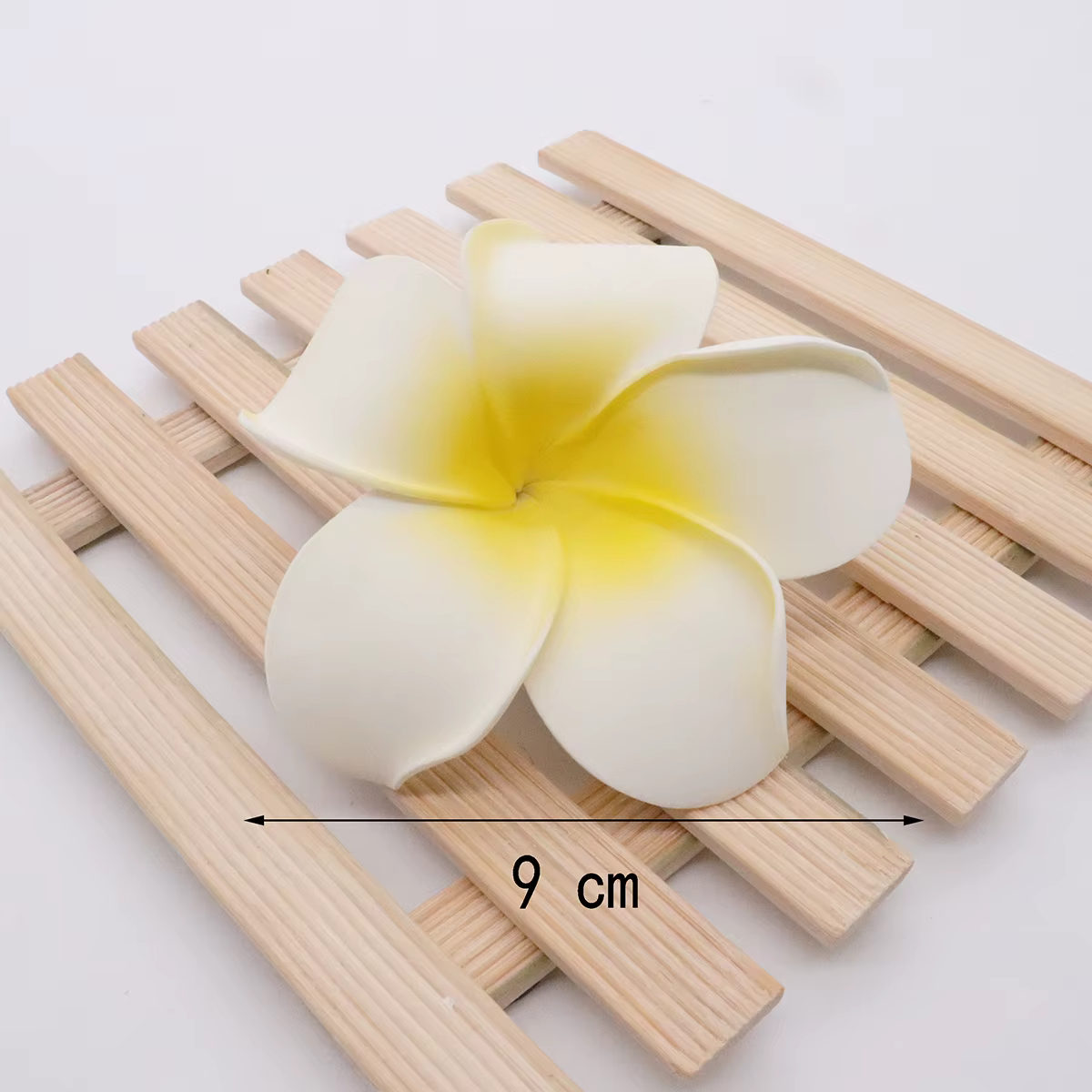 PlumBR Hawaiian PE Mousse Frangipanier, Coiffe de Fleurs Artificielles, Fleurs d'emouf, Décoration d