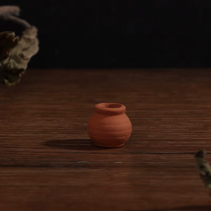 Mini Vase décoratif pour maison de poupée 1:12, Pot de fleurs en terre cuite, bricolage