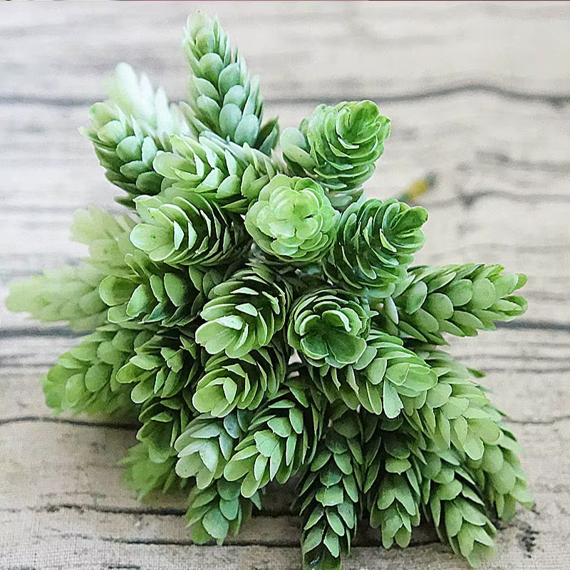 30 pièces/lot fausse plante verte fleurs artificielles en plastique bon marché pour la maison Table 