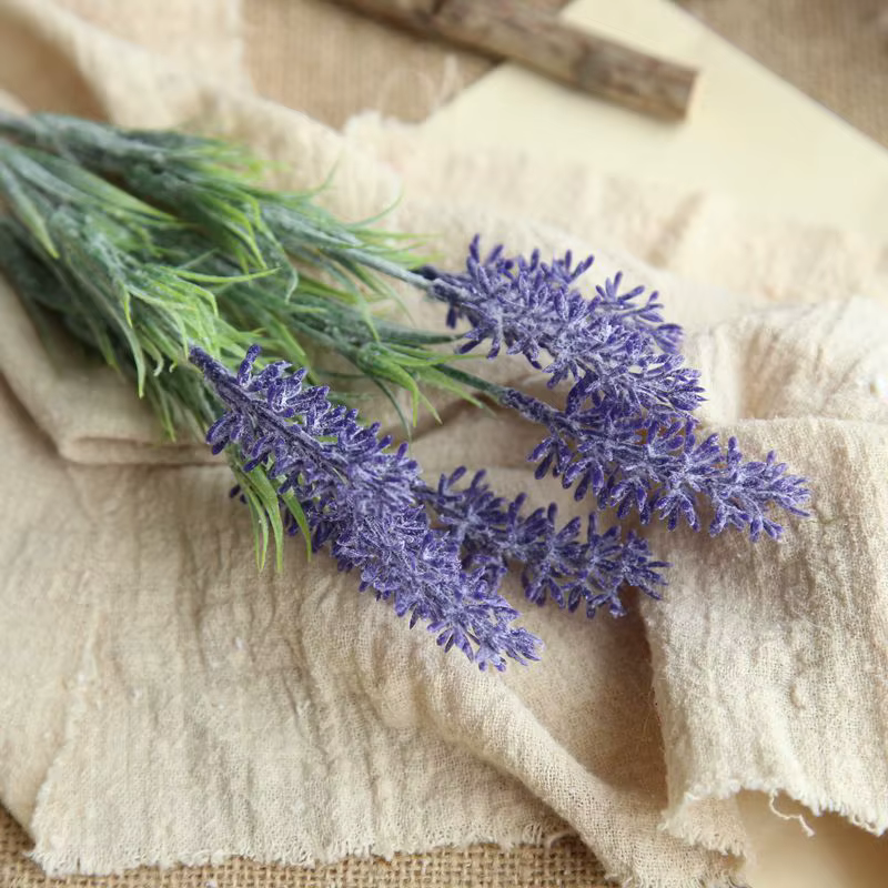 YO CHO – Bouquet de fleurs de lavande artificielles, fausses fleurs, haute qualité, réaliste, pour m