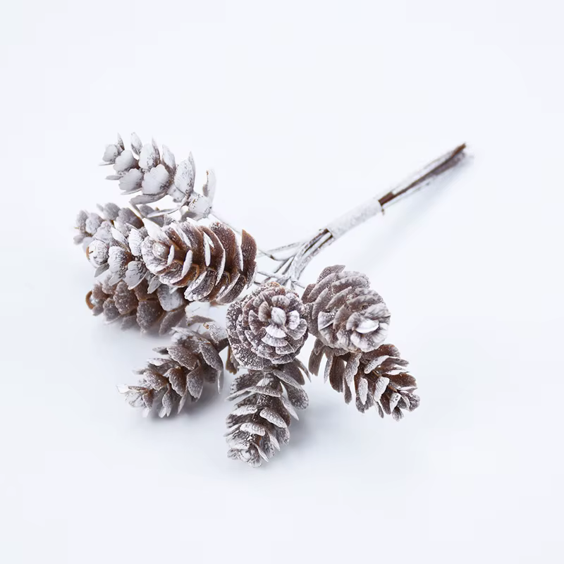 10 pièces/paquet de plantes artificielles, faux cône de pin, couronnes de fleurs décoratives, décora