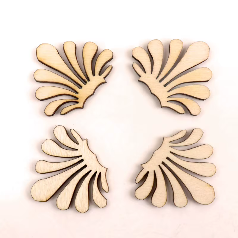 Coin de livre mixte de fleurs, ornement en bois pour la décoration de la maison, artisanat de Scrapb
