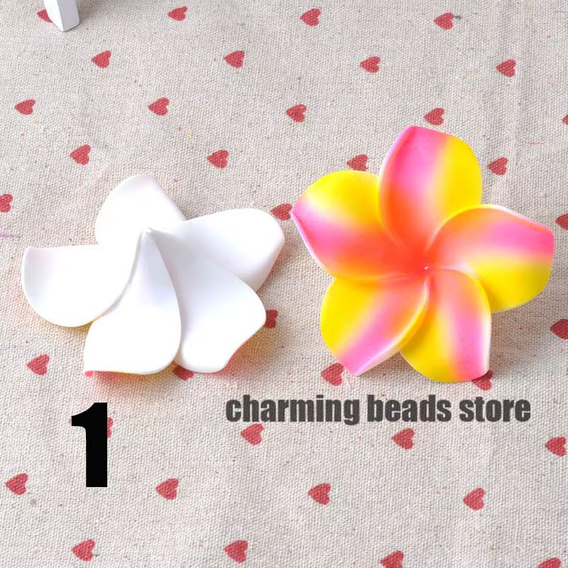 PlumBR-Frangipanier Hawaïen en Mousse, 30 Pièces, Fleur Artificielle pour Décoration de ixde Mariage
