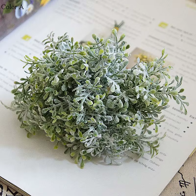 Simulation de fleur plante verte en plastique, 6 branches de pomelo agrumes, bonne qualité, distribu