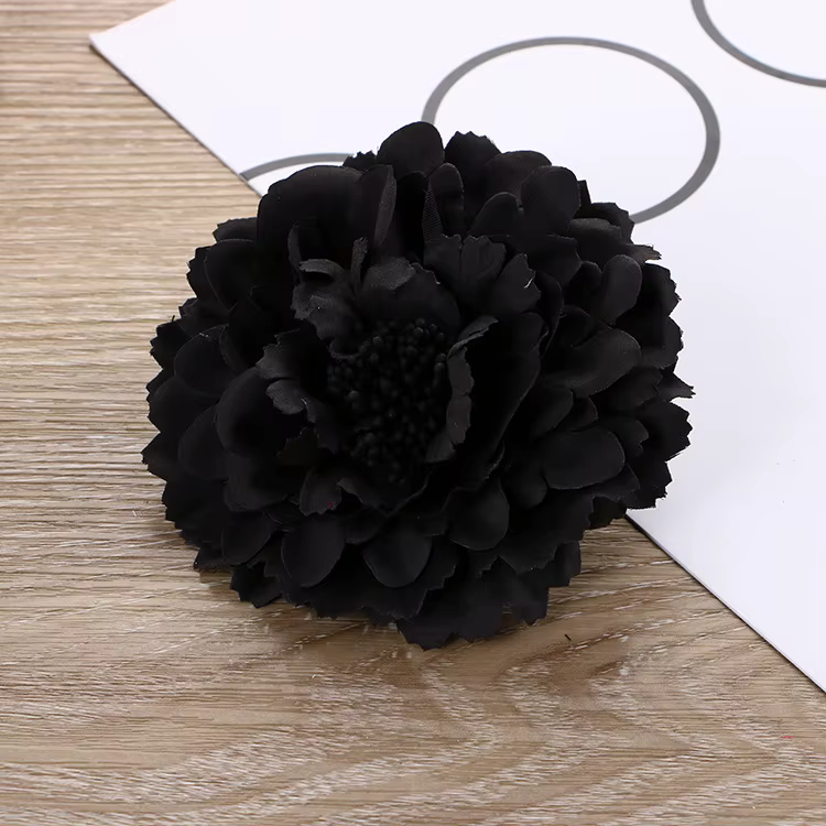 Pince à cheveux fleur rouge de haute qualité pour femmes, accessoires pour cheveux, épingles à cheve