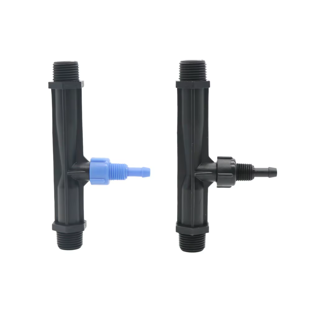 1/2 "3/4" 1 "filetage mâle Venturi injecteur d'engrais dispositif d'irrigation goutte à goutte fleur