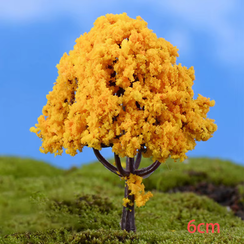 Mini ornements de jardin en résine, 1 pièce, Figurine d'arbre Miniature, Pot de plante artisanal, fo