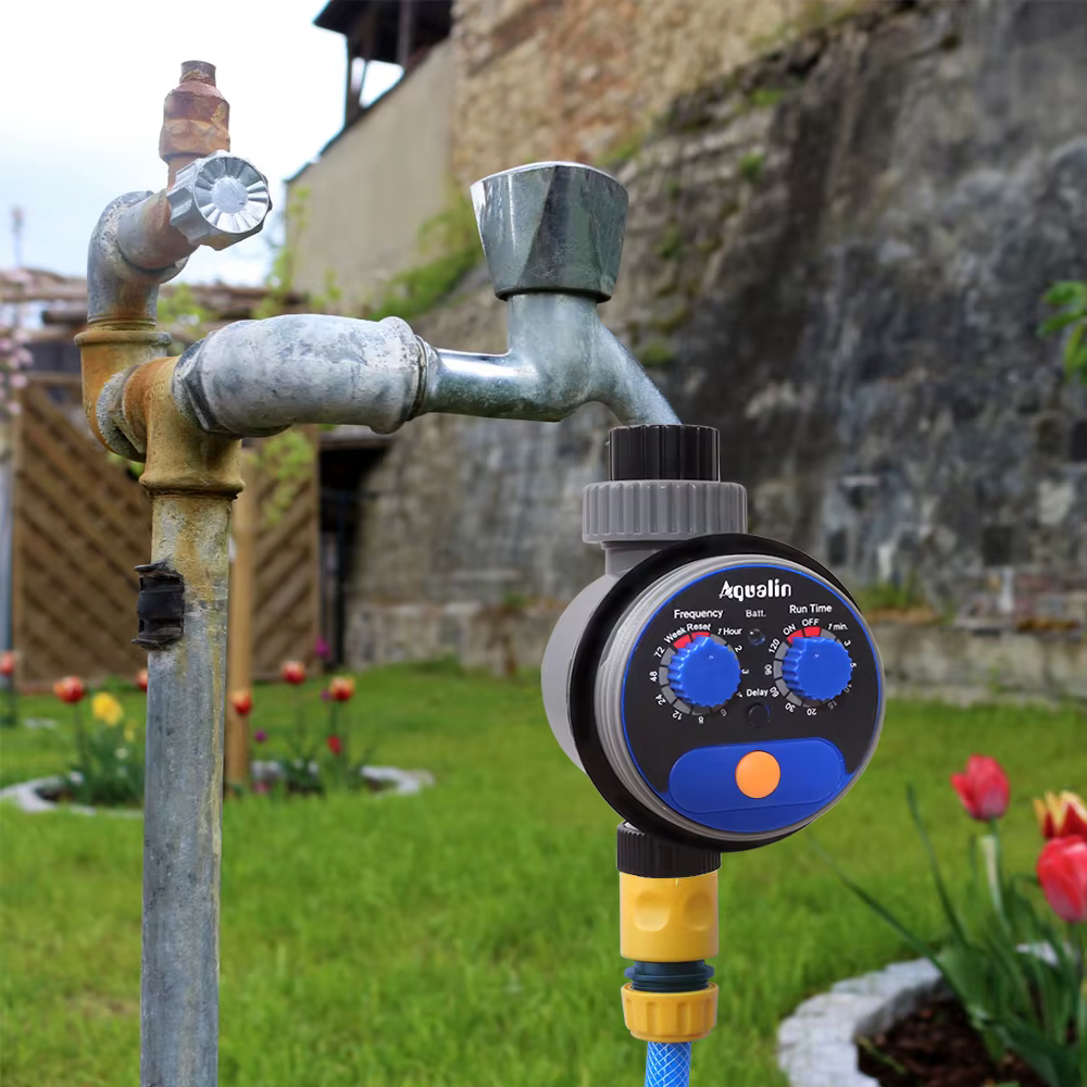 Minuterie d'arrosage automatique pour jardin, Version améliorée, vanne à bille 21025 pour système de