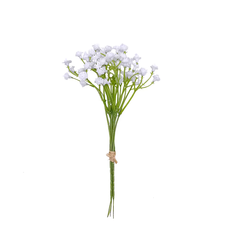 Fleurs Artificielles pouvez-vous psophila Blanches, Toucher Réel, Fausses Plantes pour Mariage, Bouq