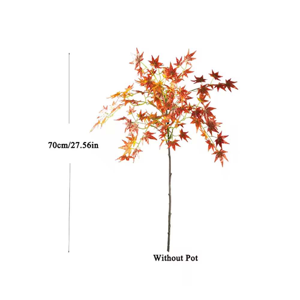 Grand arbre d'érable artificiel de 70 cm à 140 cm, fausses plantes d'érable japonais, grande branche