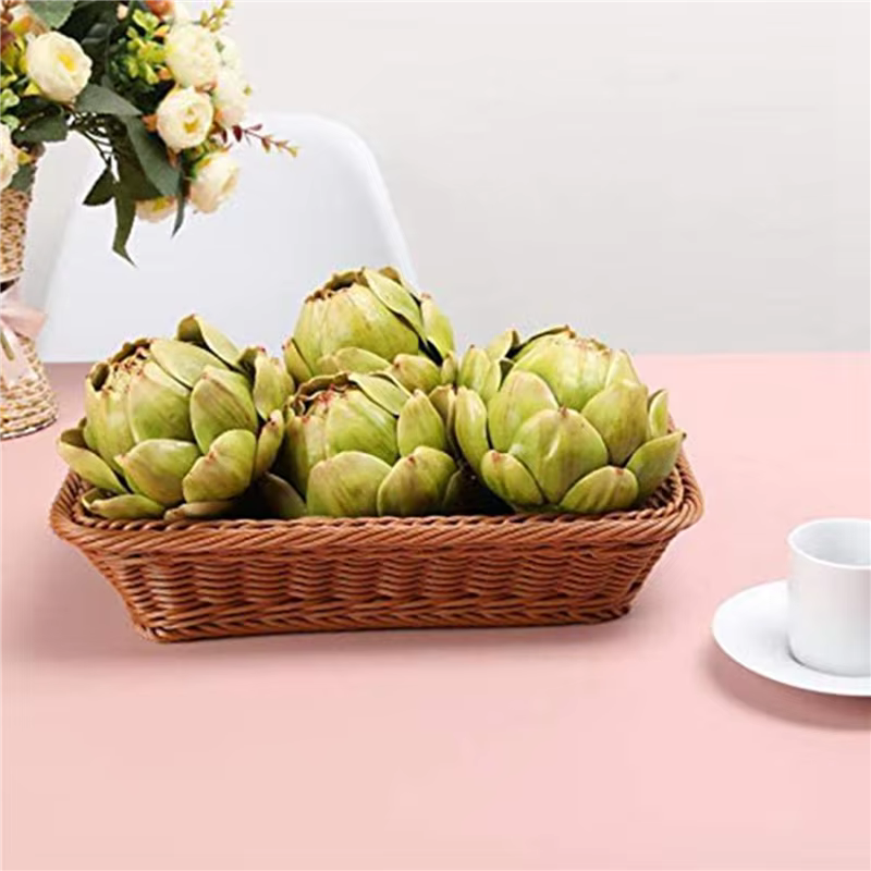 ABYN-30Pcs vert artificiel artificiel artificiel artificiel fausse fleur en plastique faux artichaud