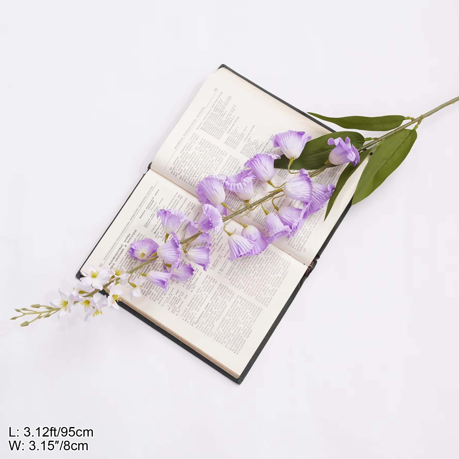 CHUXIN C9991 Fleur artificielle de clochettes violettes, matériaux pour arrangements floraux de mari