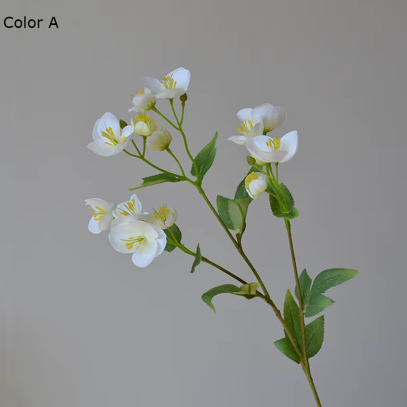 Branches de Hellébore Artificielles pour Décoration de Jardin, Fausses Plantes, Ornement de ix, Acce
