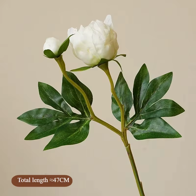 Fleurs de pivoine artificielles de luxe pour décor de mariage, soie au toucher réel, décoration flor