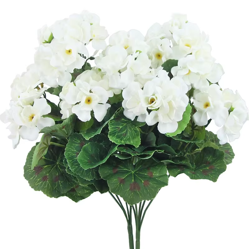 Fleurs artificielles plantes bégonia fleur mariage Bouquets de mariée maison vase chambre extérieur 
