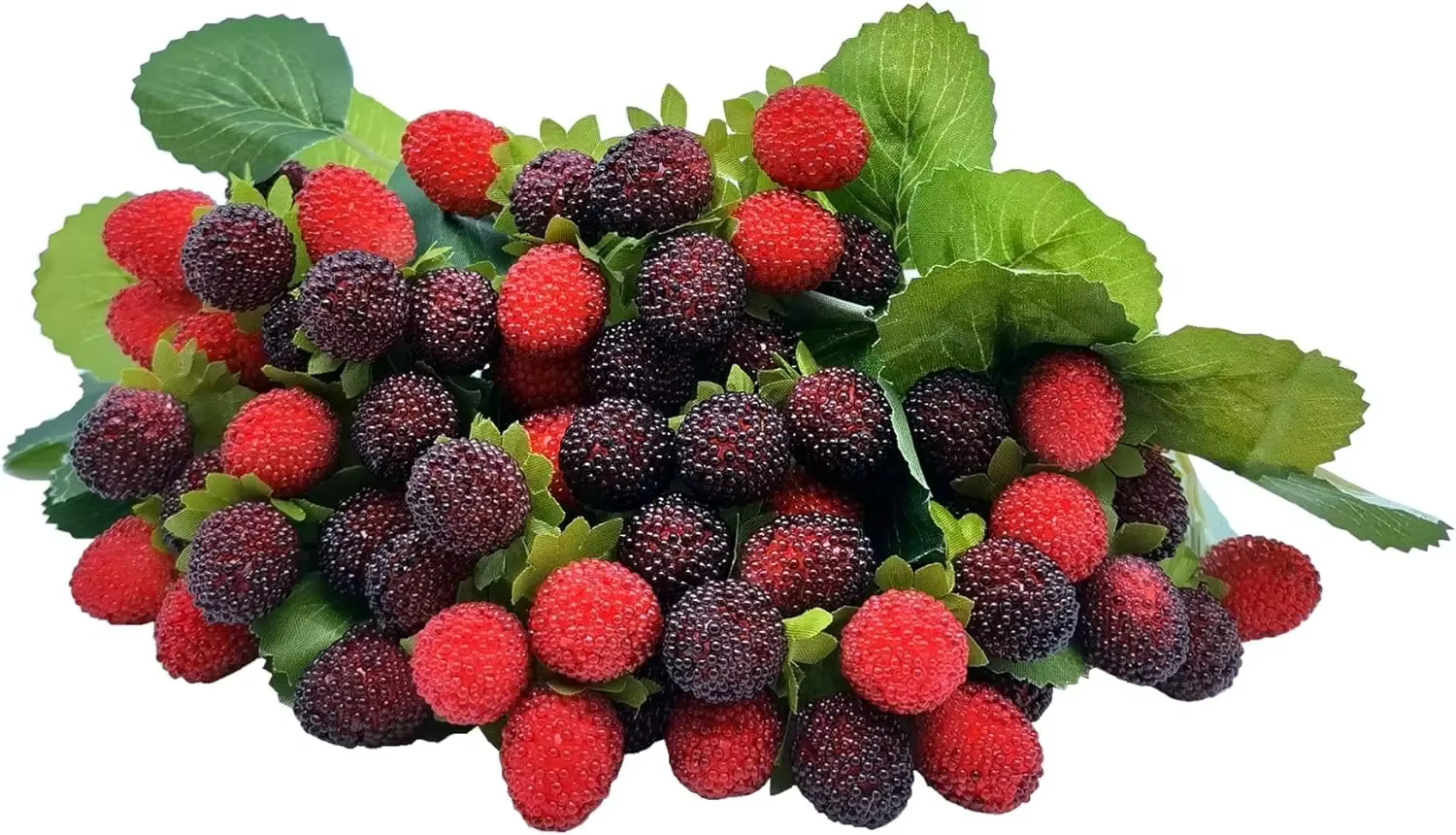 Framboise artificielle baie rouge, fraise, faux fruits, accessoires de mûre, décoration de table, no