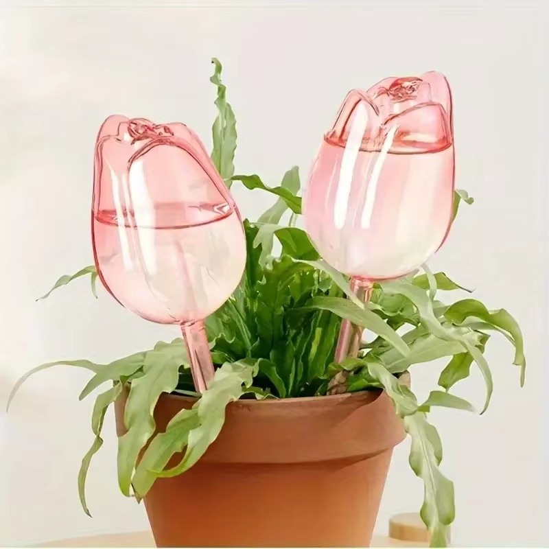 Globes d'arrosage tulipes pour plantes – Système d'arrosage automatique, libération lente pour plant