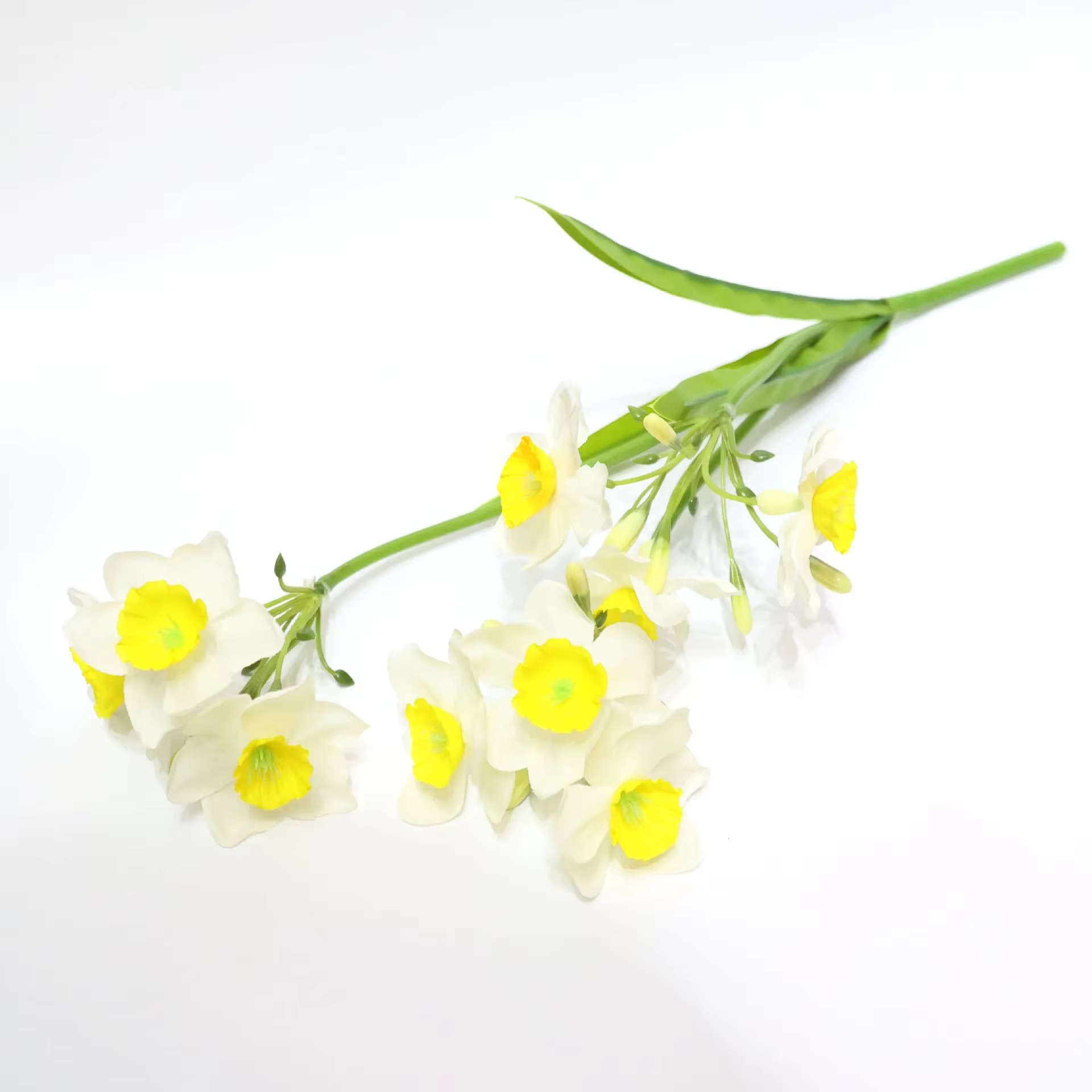 Bouquet de Narcisse Artificiel, Jonquille pour la Décoration de la Maison, Patients, ixde Mariage, 1
