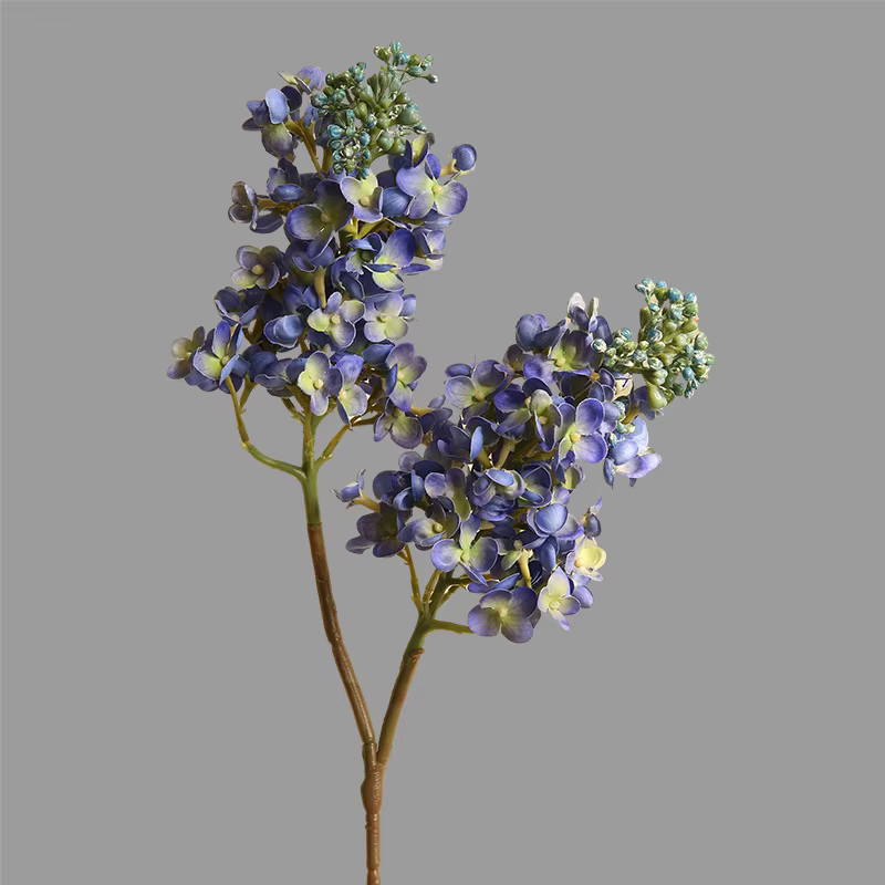 Faux Hortensia Artificiel, Drapeau à Main, Fleur CAN ac Hydratante, Décoration de Salle de Maison, A