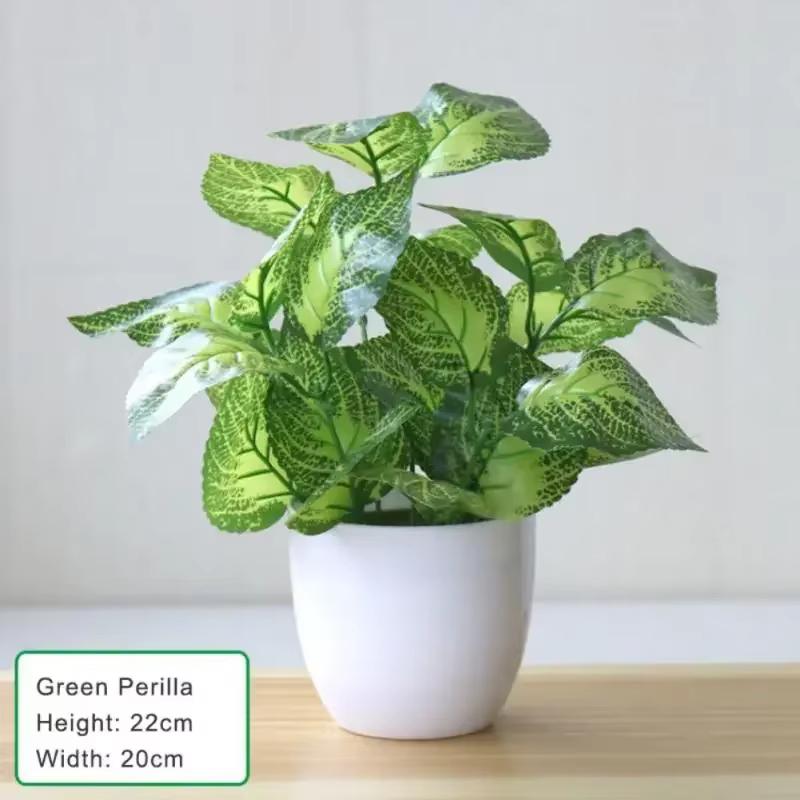 Plantes artificielles en pot, fausses plantes bonsaï, ornements pour la maison, le salon, le bureau,