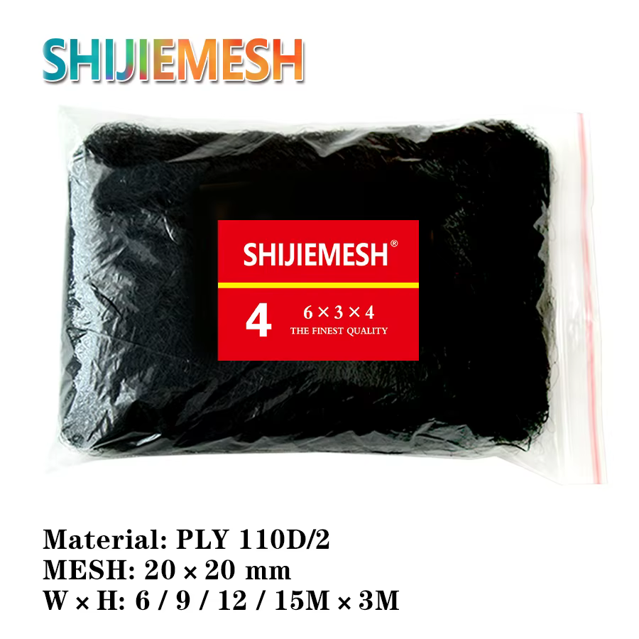 Trou verger jardin 3M haut 20mm 4 poches Polyester 110D/2 noué Anti oiseau brume Net pour l'agricult