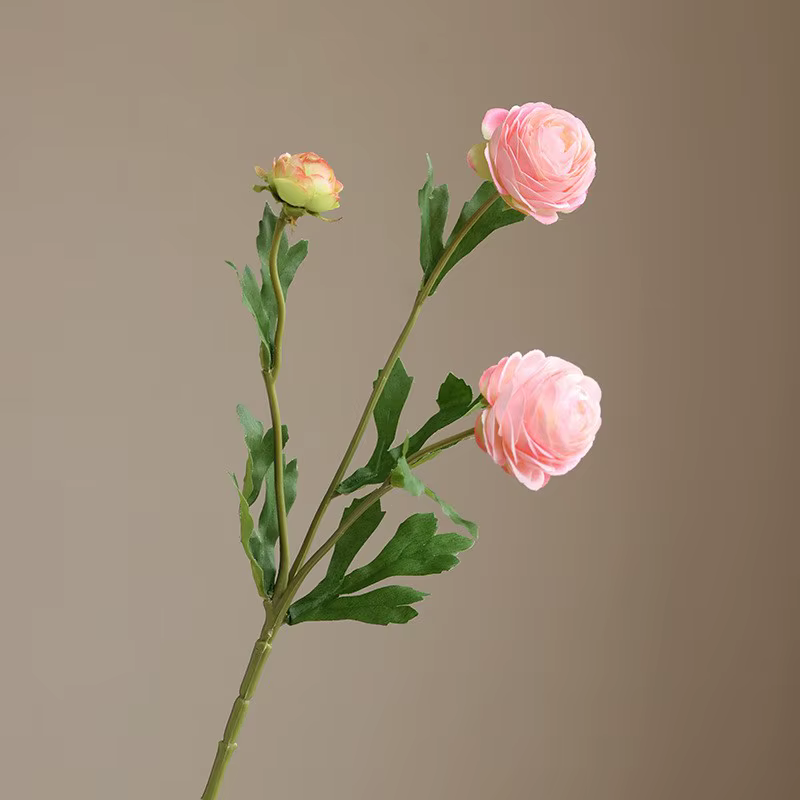 Branche de fleur de Lotus artificielle en soie, accessoires d'arrangement floral, bricolage maison j