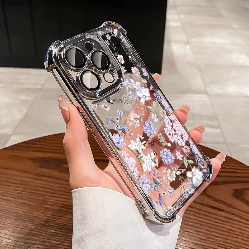 Coque de téléphone à fleurs pour Google Pixel 8 7 10 9 Pro XL 10A 9A 8A 7A 9Pro Pixel9 A, placage fl