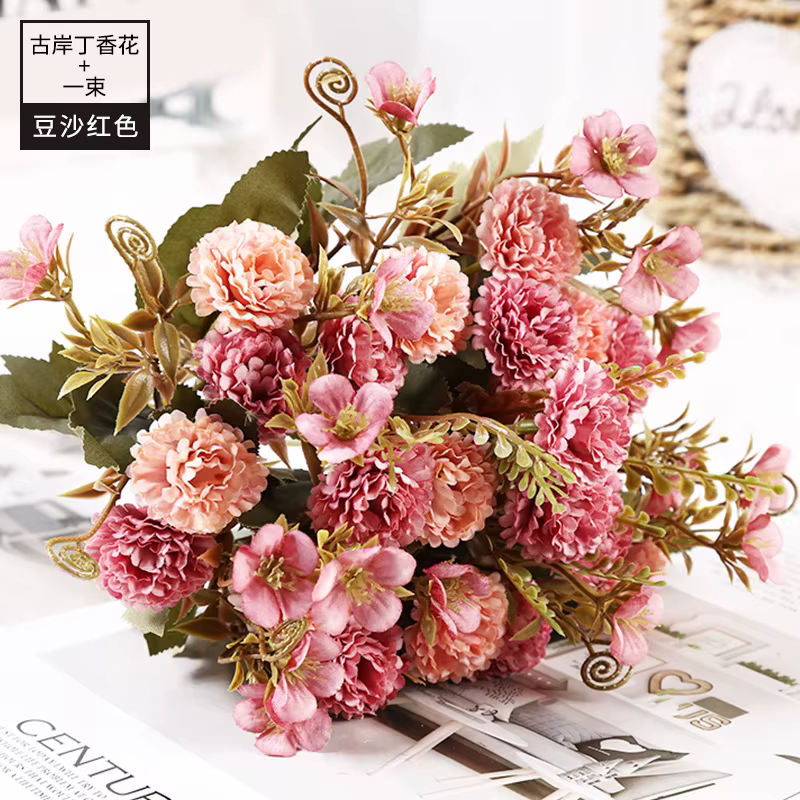 Fleurs Artificielles pour Décoration de Mariage et Maison, Simulation Spéciale pour Plafond, 6 Docum